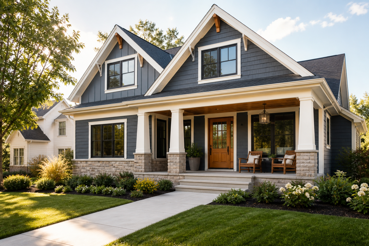 Welcoming suburban home representing guided homeownership